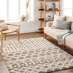 Livabliss Hapsburg Moroccan Shag Area Rug,7'10" x 10'3",Medium Brown