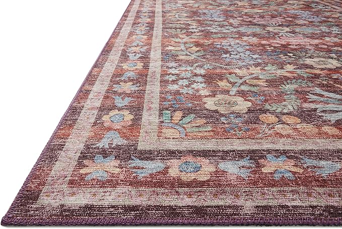 Loloi Rifle Paper Co. Maison Collection MAO-06 Red 2'-3" x 3'-9", .19" Pile Height, Accent Rug