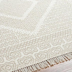 Mark&Day Wool Rugs, 5x7 Nishnabotny Cottage Medium Beige Area Rug, Beige Carpet for Living Room, Bedroom or Kitchen (5' x 7'6")