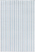 Dash & Albert Lowell Blue Machine Washable Rug, 3 X 5 Feet, Blue Graphic Pattern - Premium Luxury Hotel Quality Soft Breathable Hypoallergenic Machine Washable Easy Care All Season Comfortable