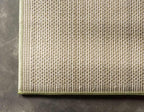 Unique Loom Solo Collection Area Rug - Calabasas (2' 2" x 13' Runner, Light Green)