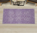 Ambesonne Folk Art Decorative Rug, Vintage Leaves Flowers and Ivy Branches in Nostalgic Earth Tones, Quality Carpet for Bedroom Dorm and Living Room, 2' 2" x 3' 7", Lavender