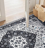 2x3 Rug,Boho Vintage Oriental Washable Rugs,Collapsible Area Rug for Bedroom, Entryway, Kitchen, Bathroom
