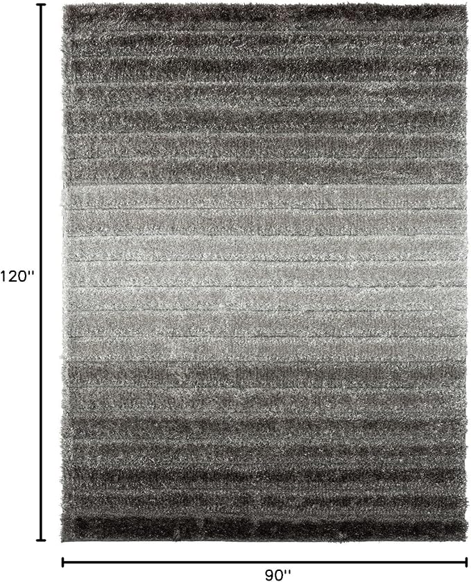 LUXE WEAVERS Lantanas Collection 7119 Grey 8x10 Modern Geometric Area Rug
