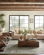 Loloi Magnolia Home by Joanna Gaines Sinclair Collection SIN-04 Natural/Sage 3'-6" x 5'-6", .25" Pile Height, Machine Washable, Accent Rug