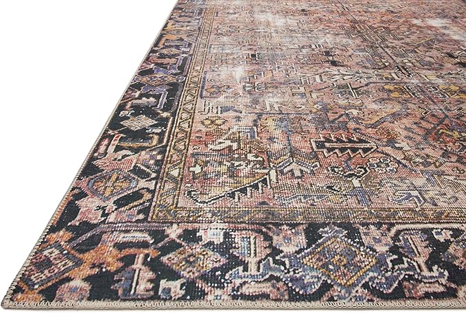 Loloi Chris Loves Julia Jules Collection JUL-02 Terracotta/Multi 3'-6'' x 5'-6'', .13" Pile Height, Accent Rug