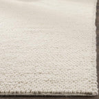 SAFAVIEH Natura Collection Area Rug - 12' Square, Ivory, Handmade Wool Blend, Textured Design, Ideal for Living Room, Bedroom, Dining Space (NAT620A)