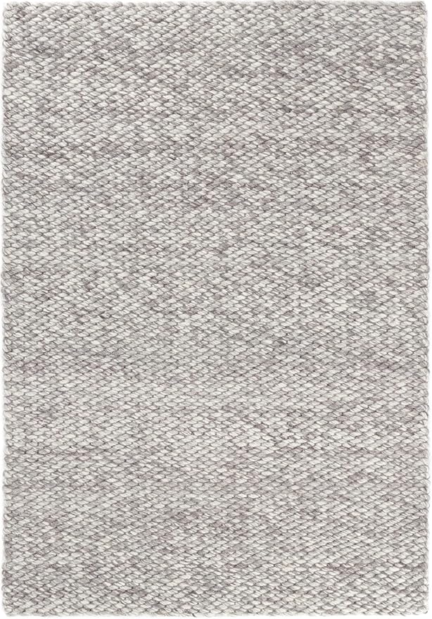 Dash and Albert Loggia Grey Handwoven Wool Rug, 3 X 5 Feet, Grey Solid Pattern - Premium Luxury Hotel Quality Soft Breathable Hypoallergenic Machine Washable Easy Care All Season Comfortable
