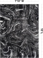 Rugshop Abstract Marble Shag Area Rug Anthracite Dark Gray 7' 10" x 10' Perfect for Large Living Rooms, Dining Areas, or Master Bedrooms