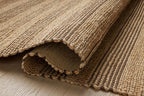 Loloi Chris Loves Julia Judy Collection JUD-06 Natural/Chocolate 8'-6" x 11'-6" Area Rug