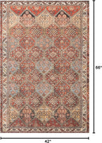 Loloi Loren Collection LQ-16 Spice/Multi 3'-6" x 5'-6" Accent Rug