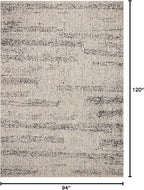 Loloi Darby Collection DAR-02 Oatmeal/Charcoal 7'-10" x 10' Area Rug