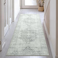 2x6 Area Rug,Boho Vintage Oriental Washable Rugs,Collapsible Area Rug for Bedroom, Entryway, Kitchen, Bathroom