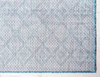 Unique Loom Outdoor Trellis Collection Area Rug - Tribal Trellis (10' x 14' 1" Rectangle, Teal/ Ivory)
