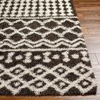 Livabliss Hapsburg Moroccan Shag Area Rug,6'7" x 9'6",Dark Brown