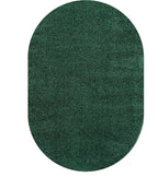 JONATHAN Y Haze Solid Low-Pile Emerald 3x5 Oval Indoor Area Rug, Coastal,Bohemian,Minimalist,Classic, Easy-Cleaning for Living Room,Bedroom,Kitchen,Pet Friendly,Non-Shedding (SEU100L-3OV)