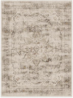 RUGGABLE Washable Vintage Area Rug – Sarrah Hazel 9x12, Stain-Resistant, Non-Slip – Large Machine Washable Rugs for Living Room, Bedroom, Hallway, Entryway & Office–with Cushioned Pad