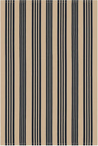 KOZYFLY Striped Front Door Mat 4x6 Ft Brown and Black Front Door Rug Cotton Washable Indoor Outdoor Rug Large Doormats Outdoor Striped Area Rugs for Kitchen Entryway Front Porch