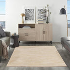 Nourison Home Nourison Essentials Ivory Gold 4' x 6' Area Rug - Easy Clean, Non Shedding, Bed Room, Living Room, Dining Room, Kitchen (4' x 6')