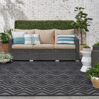 Nourison Home Versatile Charcoal Black 7' x 10' Area Rug - Easy Clean, Non Shedding, Bed Room, Living Room, Dining Room, Kitchen (7' x 10')