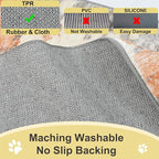 COMSLE Door Mat Soft Absorbent Indoor Front Entryway Rug Machine Washable Entrance Mats for Muddy Paws Non Slip Throw Rugs 20" x 32" Doormat for Inside Foyer Bedroom - Yellow