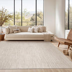 Valenrug Washable Rugs 6x9 - Stain Resistant 6x9 Area Rugs for Living Room, Non Slip Backing Gradient Printed Rugs for Bedroom, Foldable Machine Washable Area Rug(6'x9', Beige)