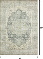 Loloi Skye Collection SKY-12 Charcoal/Dove 8'-0" x 8'-0" Round Area Rug