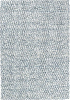 Dash and Albert Loggia Sky Wool Area Rug - 2' x 3' Sky Blue Solid Handwoven Accent Rug - Durable, Lightweight, Dining Room, Living Room, Bedroom - Premium Luxury Hotel Quality Soft Breathable