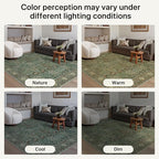 Bavni Washable Rugs 8x10-Machine Washable Rug Lightweight Low Pile, Vintage Floral Rug Non-Shedding Distressed Throw Carpet for Living Room Bedroom Office, Forest Green