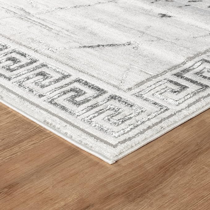 GLORY RUGS Area Rugs Marble 5x7 Cream Gray Carpet Modern Abstract Rug Living Room Dining Bedroom Rug