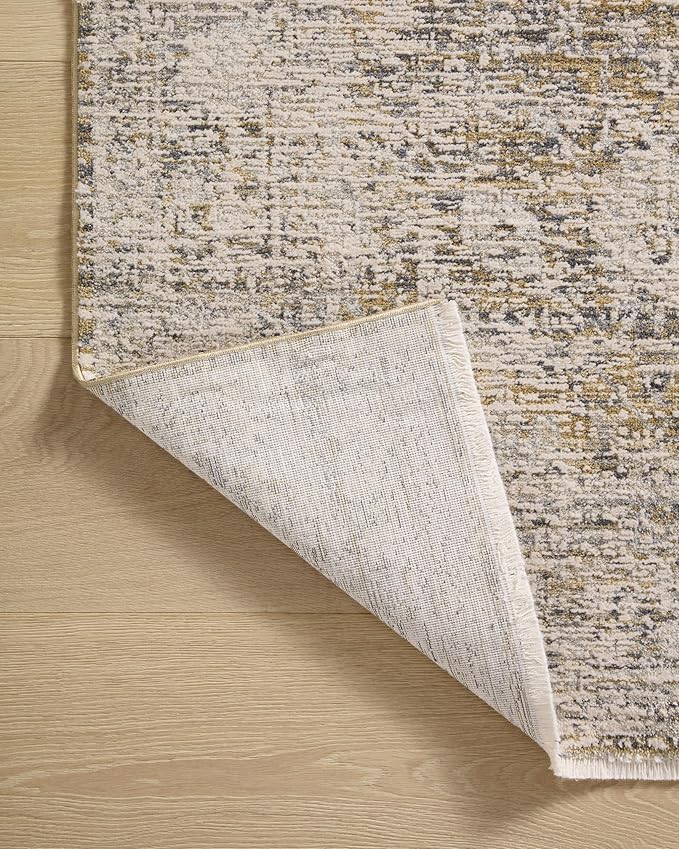 Loloi Amber Lewis Alie Collection ALE-05 Gold/Beige 11'-6'' x 15'-7'', .13'' Pile Height, Area Rug