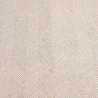 Modern Herringbone Chevron Collection Handcrafted Wool Area Rug - Durable, Zigzag Pattern, for High Traffic, Contemporary Design for Living Room, Bedroom, Dining Room Decor (Sand Beige, 7' x 9')