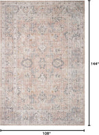 Loloi Skye Collection SKY-01 Blush/Grey 9'-0" x 12'-0" Area Rug