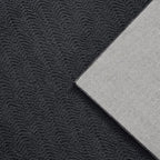Faux Cashmere Area Rug - 5x7 Modern Low Pile Non-Slip Carpet for Living Room Bedroom, Dark Gray