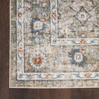 Nourison Home Astra Machine Washable Gold Grey 5'3" x 7' Area Rug - Easy Clean, Non Shedding, Bed Room, Living Room, Dining Room, Kitchen (5' x 7')