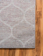 Rugs.com Lattice Frieze Collection Rug – 2' 7 x 12' Runner Blue Multi Medium Rug Perfect for Living Rooms, Large Dining Rooms, Open Floorplans
