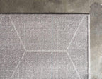 Unique Loom Trellis Frieze Collection Area Rug - Geometric (2' 2" x 3' 1" Rectangle Light Gray/Ivory)
