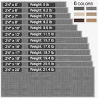 GOYLSER Gray 2x10 Runner Rug for Hallway, Water Absorbent Laundry Room Rug Runner, Natural Jute Long Carpet Runners for Hallway