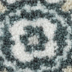 Maples Rugs Reggie Floral Runner Rug - Made in USA - Washable, Non Slip Indoor Carpet for Kitchen, Hallway, and Laundry Room, 2' x 9', Persian Blue