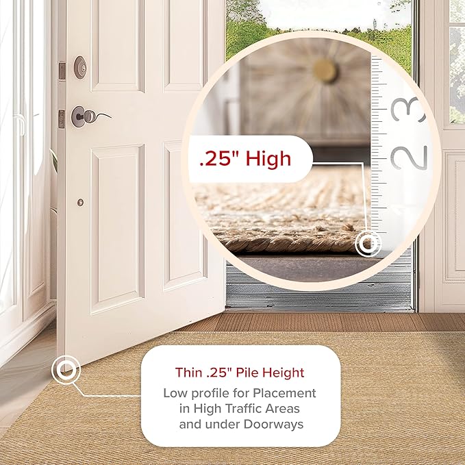 nuLOOM Alessi Solid Farmhouse Cotton Area Rug, 4x6, Beige