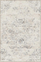 LUMI Washable 5x8 Area Rug for Living Room, Ultra Soft Vintage Rug with TPE Non Slip Backing, Stain Resistant, Low Profile Carpet High Traffic for Bedroom, Dining Room