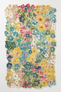 Cassia Wool Viscose Area Rug – 9’ x 12' – Handmade Wool Area Rugs –Yellow – Rugs for Living Room, Bedroom – Anti-Skid – Carpets with Non-Slip Natural Backing with 100% Cotton