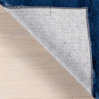 nuLOOM Jeni Navy, 7'6" x 9'6", Solid Faux Rabbit, Fluffy and Cozy, High Traffic, Stain Resistant, Easy Clean, Durable Washable Area Rug for Bedroom, Living Room, Dining, Den, Foyer, Entryway