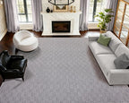 ANSSO Wool Area Rugs 9x12 Living Room,80% Merino Wool and 20% Cotton Soft Tufted Area Rug with Cotton Non-Slip Backing,Large Area Rug for Bedroom Bedroom, Dining and Home Office (Deep Gray)