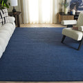SAFAVIEH Area Rug 9x12 - Natura Collection - Large - Navy & Blue, Handmade Wool Blend, Textured Design, Ideal for Living Room, Bedroom, Dining Space (NAT620M)