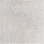 Unique Loom Finsbury Collection Area Rug - Meghan (7' 10" Square, Gray and Ivory)