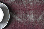 Furnish my Place Geometrical Pattern Indoor/Outdoor Refine Burgundy Abstract Area Rug, Doorway Mat, Contemporary Rug for Living Room, Entryway, Made in USA - 2' x 8' Oval