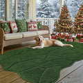 BSICPRO Large Dog Door Mat for Muddy Paws, 71x47 Absorbent Dirt Trapper Long Door Mat, Non-Slip Washable Mud Mat for Dogs, Microfiber Soft Pet Rug Mat for Entryway, Mud Dog Paws, Patio (Forest Green)