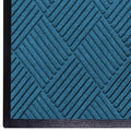 WaterHog Diamond | Commercial-Grade Entrance Mat with Rubber Border – Indoor/Outdoor, Quick Drying, Stain Resistant Door Mat (Medium Blue, 3' x 12')