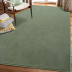 Amearea Modern Soft Hallway Runner Rug, 2x6 Fluffy Bedroom Bedside Rugs, Washable Long Runner Rugs for Hallway, Non Slip Memory Foam Rug Carpet for Entrance Kitchen Living Room Decor, Sage Green